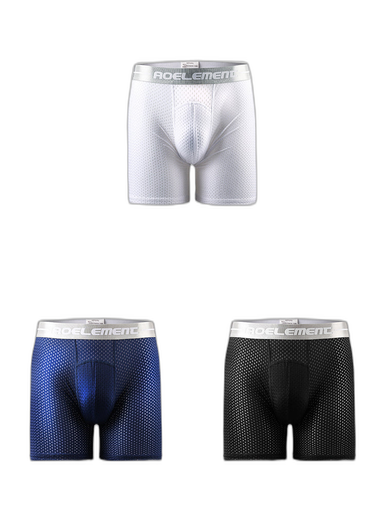 3 Pack Men's Breathable Boxers Briefs