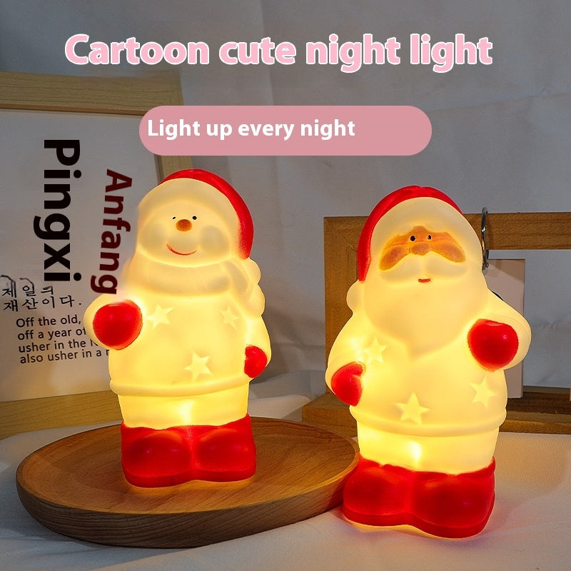 Christmas Snowman Night Light - Cute LED Ambient Lamp for Kids Bedroom & Nursery Decor