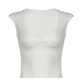 Women's Waist-cinching Figure-flattering Sleeveless T-shirt Top