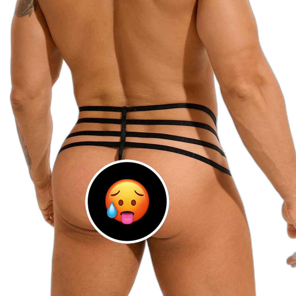 Leather Strap Thong