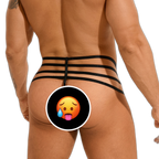 Leather Strap Thong