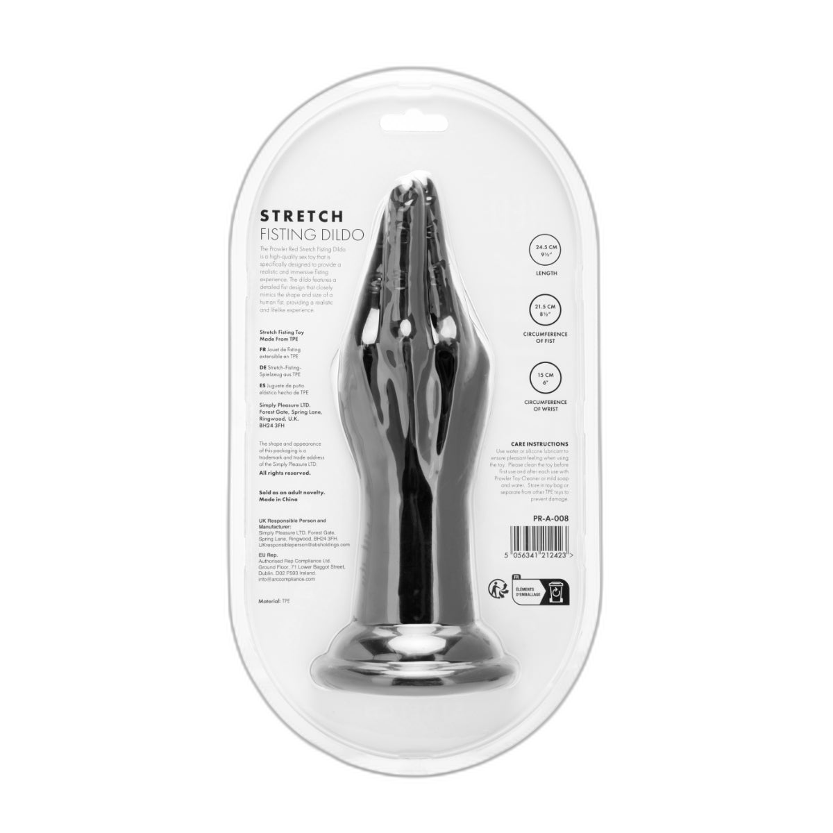 Prowler RED Stretch Fisting Butt Plug Black