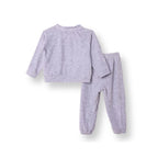 HelloBaby Boys Velvet Pyjama Set Animal with Poppers Christmas Crew Neck Long Leg Long Sleeve - Grey