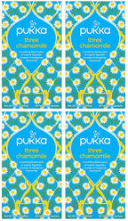 4 x Pukka Organic Three Chamomile Herbal Tea 20 S