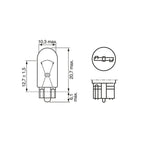 501 Mirror Puddle Light Bulbs – 6000K White | CEUK (T10 | W5W)