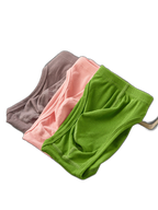 2 Pack Men's Solid Color Low Rise Sweat-Absorbent Large U-Shaped Small Pocket Briefs