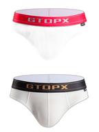 Men's Threaded Fabric U Convex Low-Rise Briefs