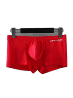 3 Pack Men's Breathable Ice Silk Double-Layered Big Pouch Sexy Boxer Briefs