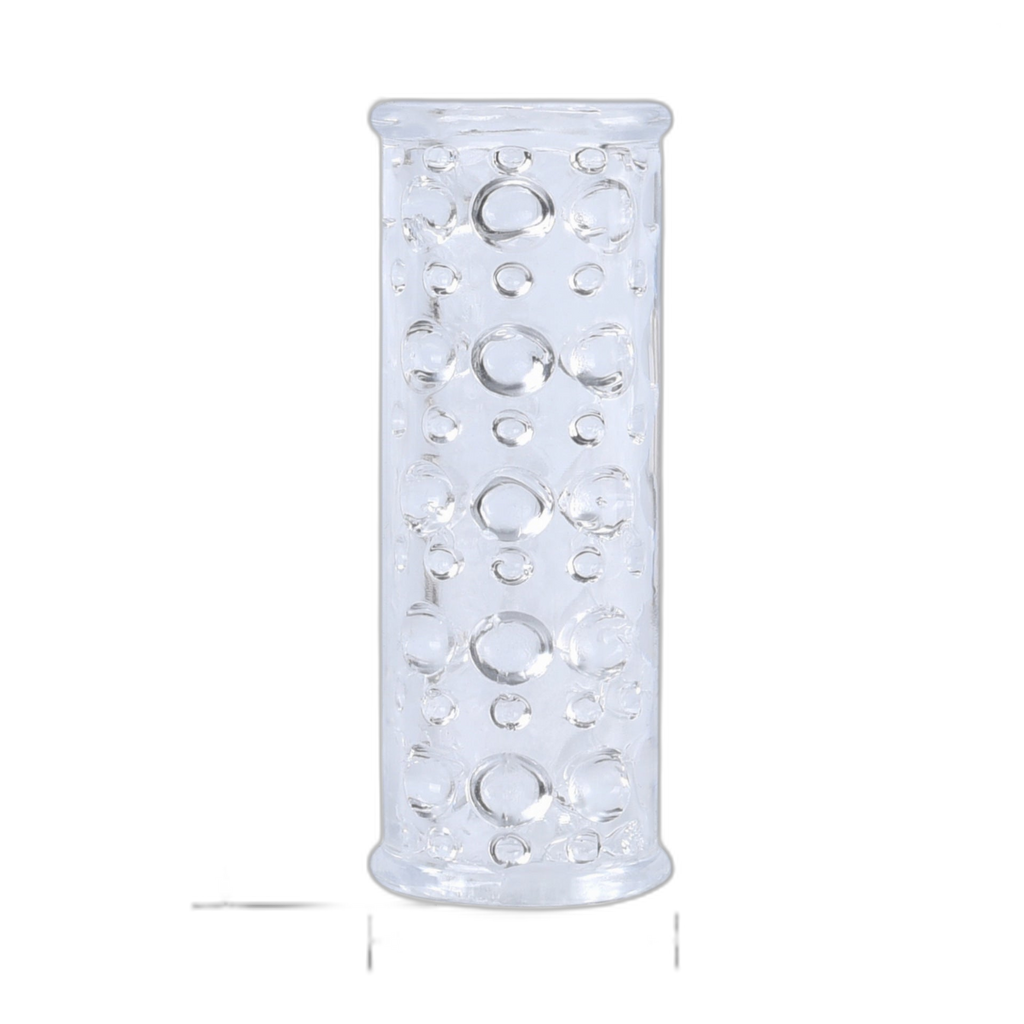 Transparent Ribbed Sleeve Masturbator