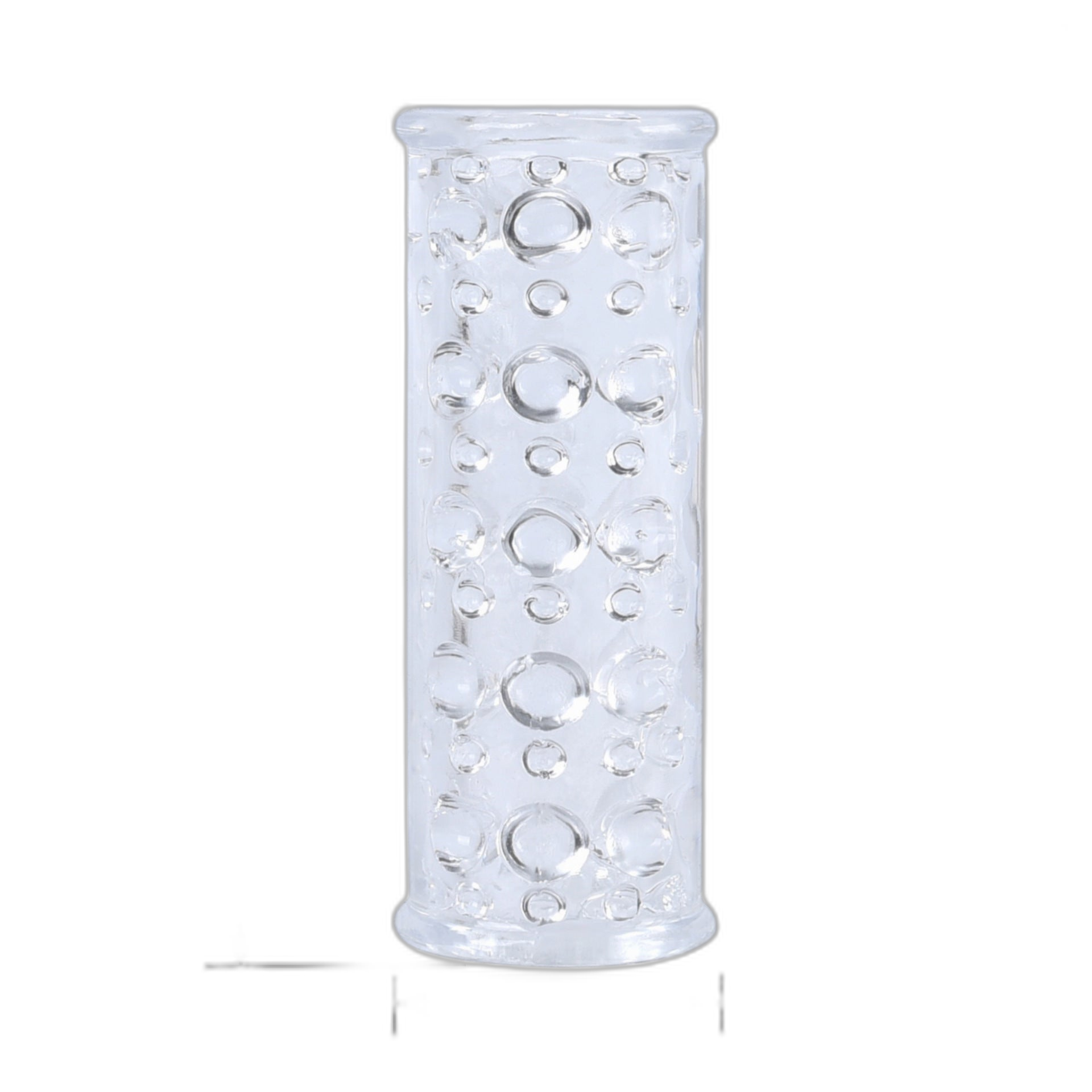 Transparent Ribbed Sleeve Masturbator