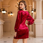 Chic And Sexy V-neck Dress For Parties And Gatherings