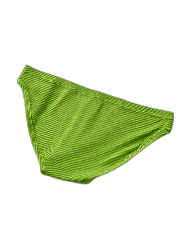 2 Pack Men's Solid Color Low Rise Sweat-Absorbent Large U-Shaped Small Pocket Briefs