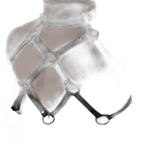 Reversible Leather Grid Lattice Harness