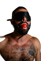 ruff GEAR Rein Harness with Breathable Ball Gag