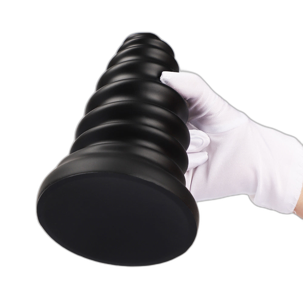 Milo - Ribbed Butt Plug - Soft Anal Dilator - Huge Anal Toy - Anal Sex Toy