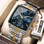 Square Men's Watch Multifunctional Business Quartz