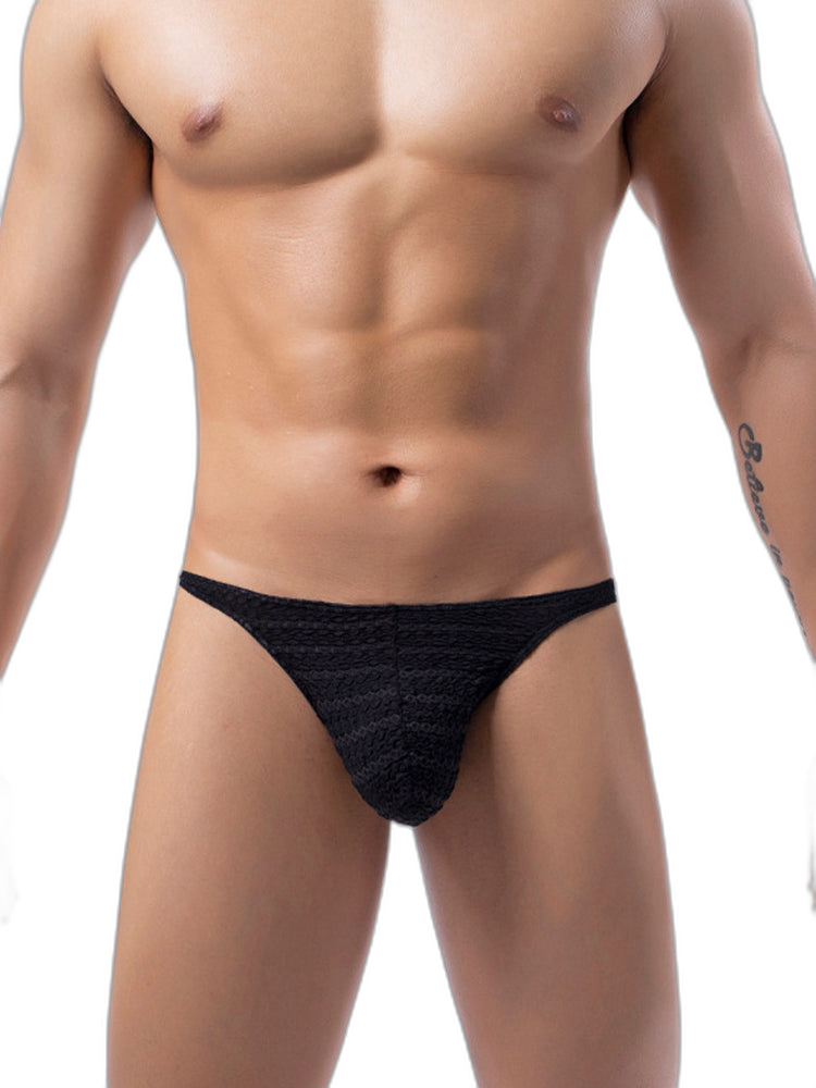 3-pack Men's Low-rise Sexy Mesh Lace Briefs