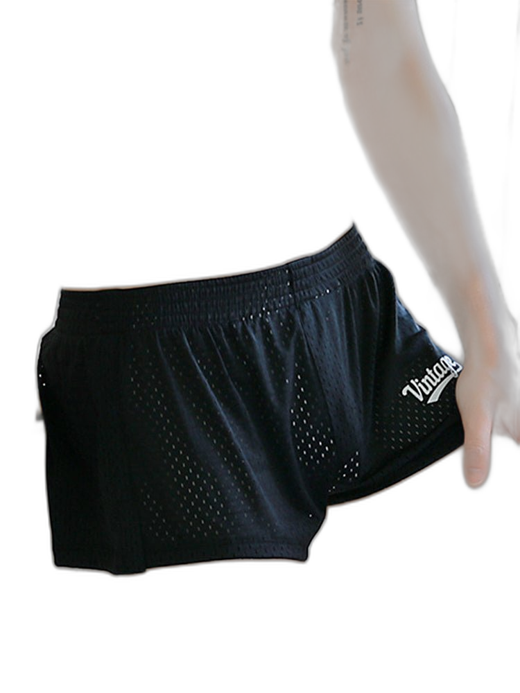 2 Pack Men's Seamless Comfort Quick-Dry Lightweight & Airy Mesh Boxers Shorts
