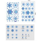 Christmas Elk Snowflake Sticker Decoration Glass Window Kids Room Christmas Wall Stickers Home Decals Decoration