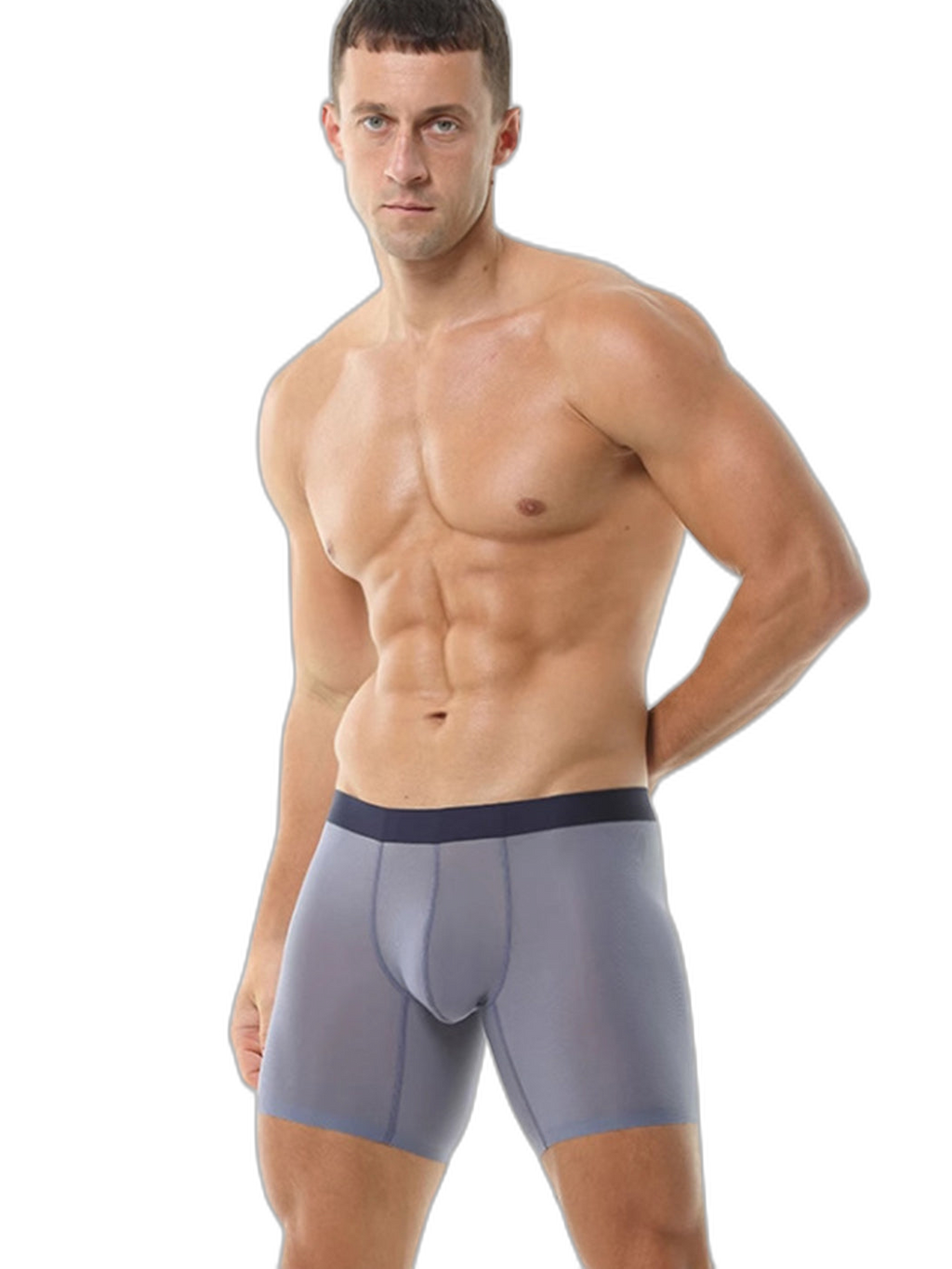 2 Pack Men’s Breathable Athletic Mesh Boxer Briefs