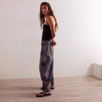Casual Loose Mid Waist Cylindrical Women's Jeans