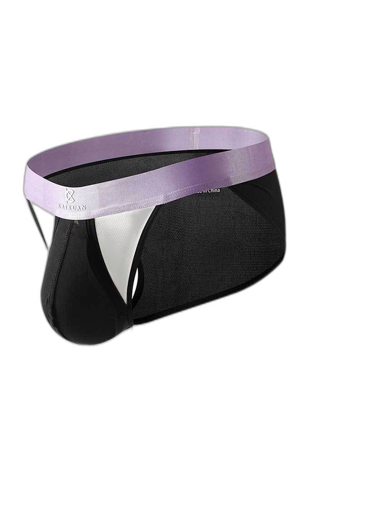 3 Pack Men's Ice Silk Breathable Mesh Low-Rise Classic Briefs