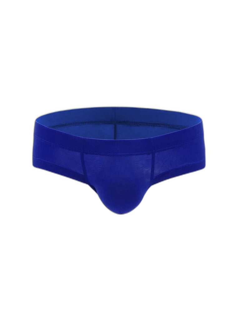 3 Pack Men's Cotton Solid U-Shaped Pouch Briefs
