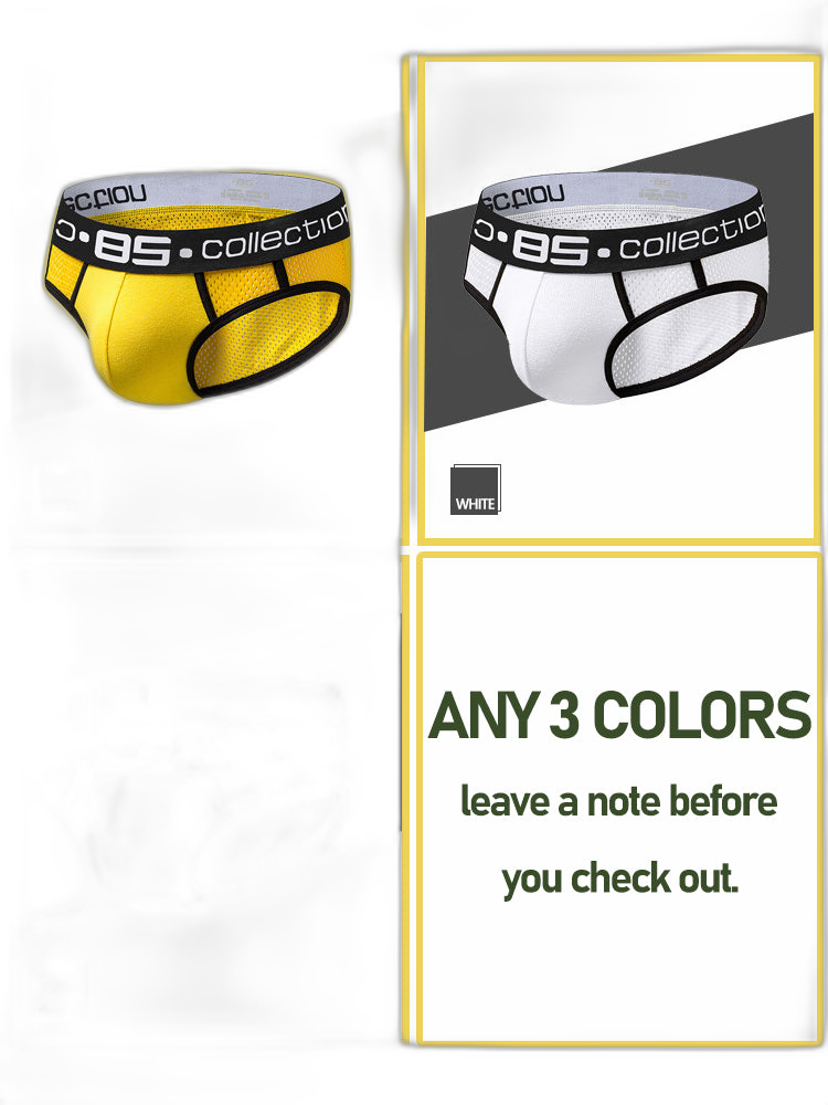 3 Pack Ball Support Pouch Breathable Briefs