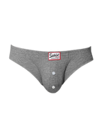 2 Pack Men's Premium Comfortable Fabric Low-Rise U-Shaped Button Fly Briefs