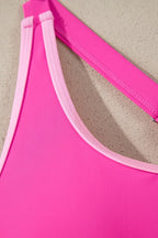 Swim Dress With Shorts | Pink One Piece Swimsuit Built In