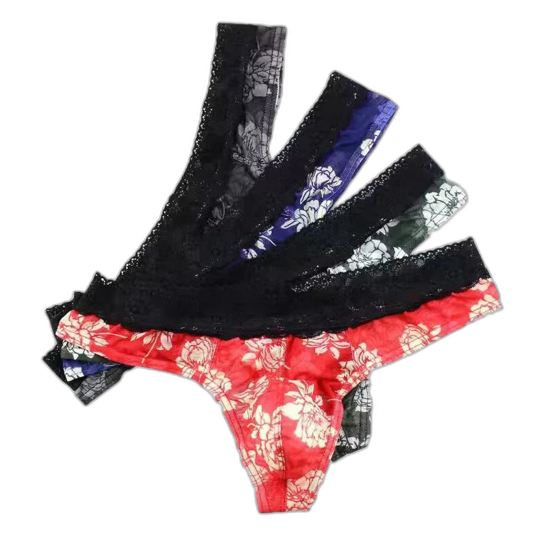 Floral Lace Thong