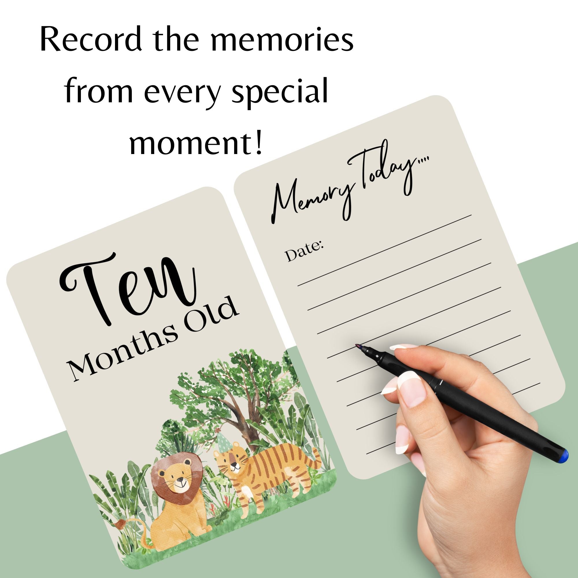 40 Baby Milestone Cards Pack