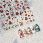 Hello Claws | Strawberry Bear 5D Nail Deco Sticker