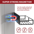 VINSANI 4pc MAGNETIC SPICE RACK METAL SHELF 1010421