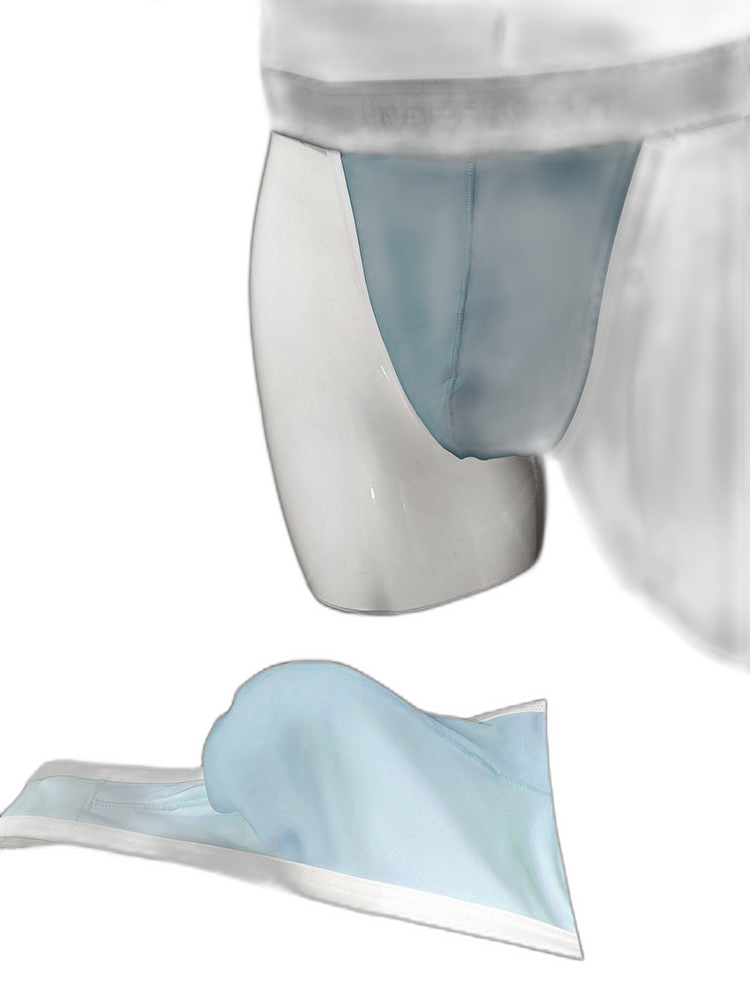 3 Pack Men's Contoured Pouch Ice Silk Thong
