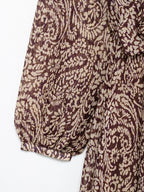 Women's Fashion French Retro Printing Dress