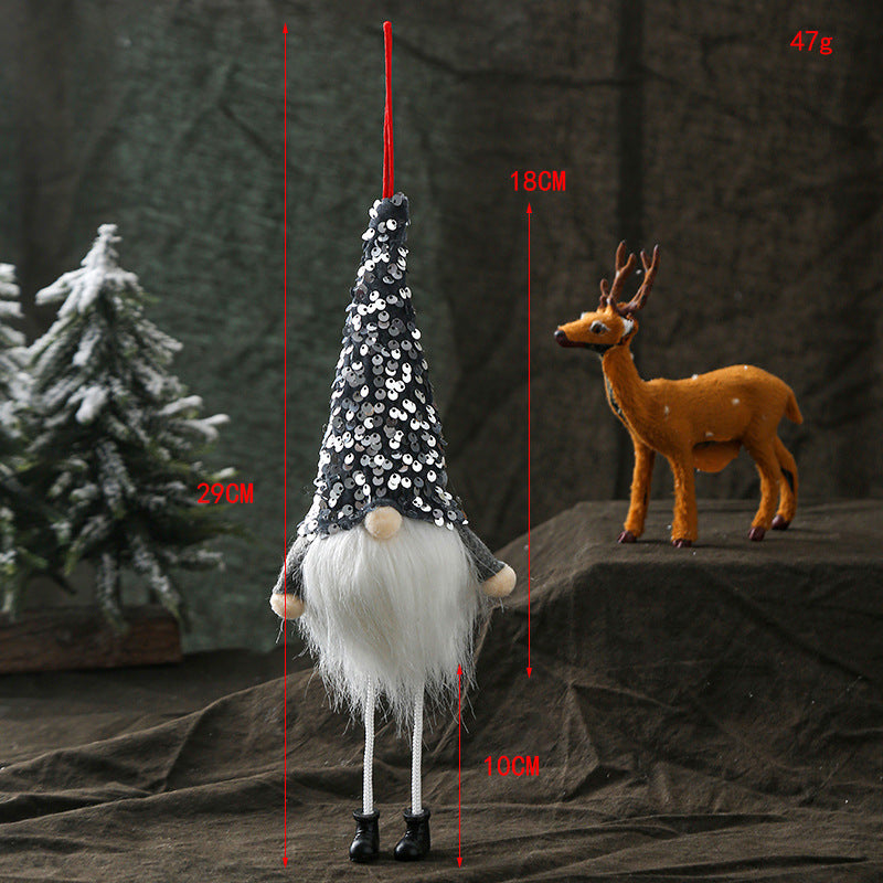 Christmas Long-legged Faceless Glowing Doll