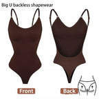 Backless T-shaped Jumpsuit Plus Size Corset