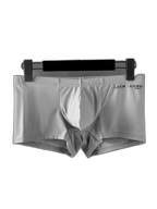 3 Pack Men's Breathable Ice Silk Double-Layered Big Pouch Sexy Boxer Briefs