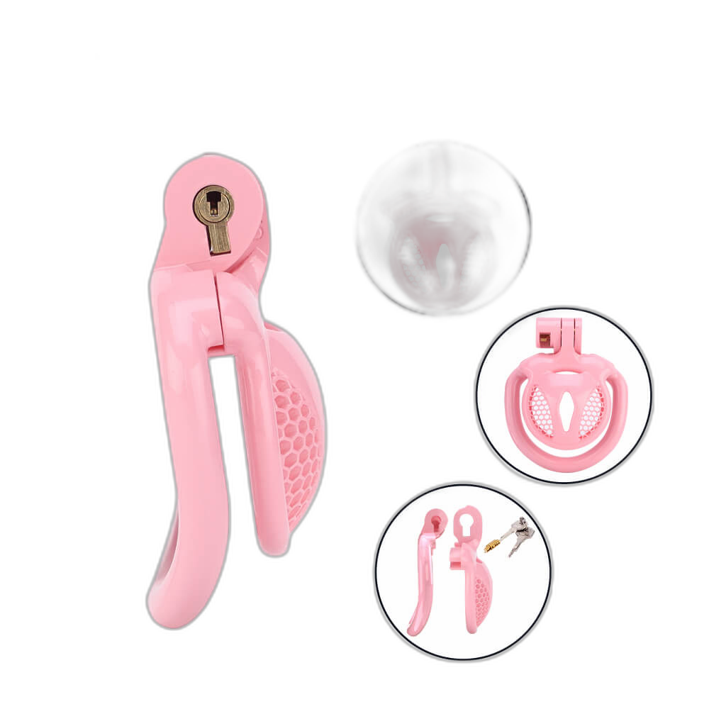 Cassian - Penis Cage - Sissy Cage - Male Chastity Device With Five Rings