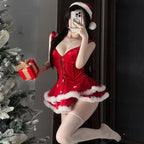 Christmas Costume Stage Outfit Velvet Cute Dress