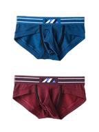 2 Pack Soft Separated Pouch Mens Briefs