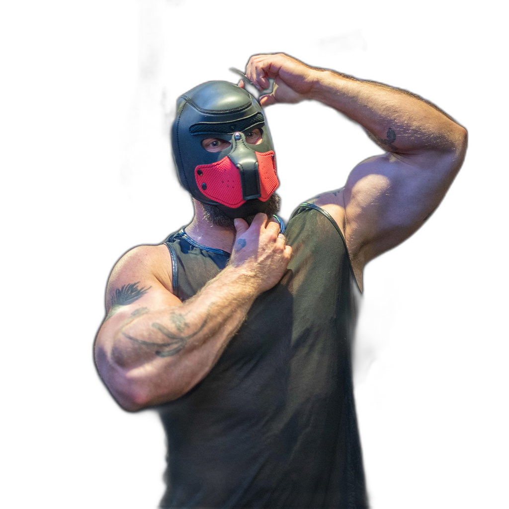 Prowler RED Neoprene Puppy Hood Black