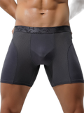 Men's Long Anti-Chafing Athletic Boxer Briefs