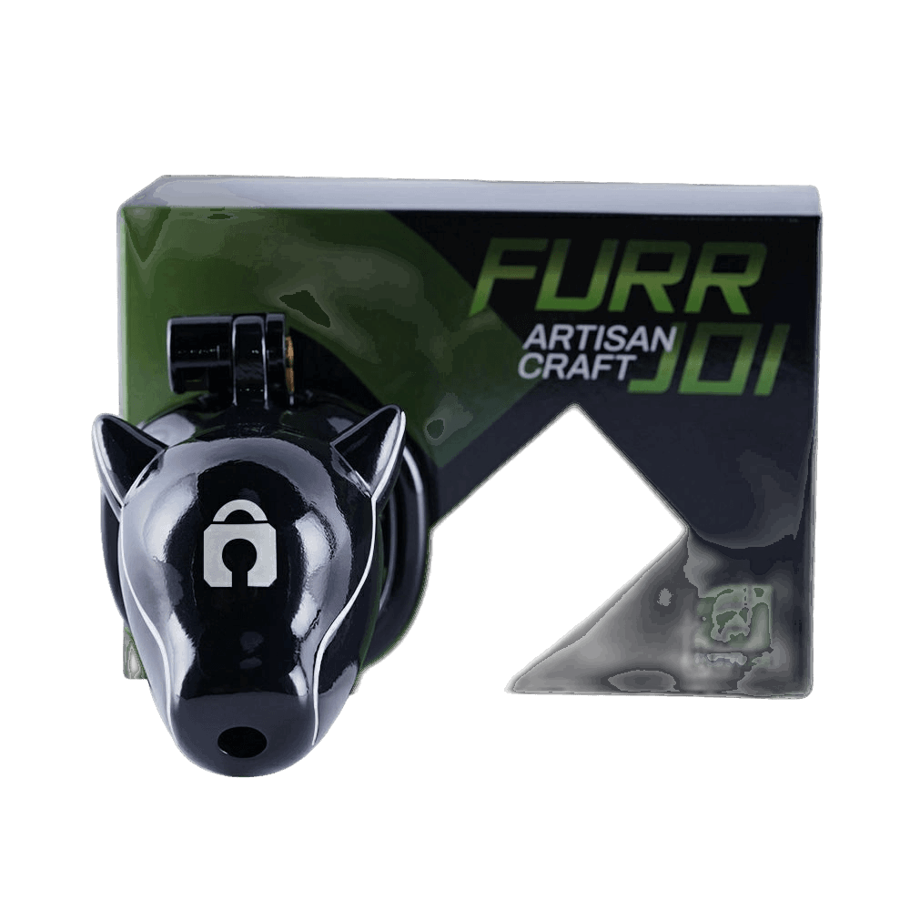 Furjoi Drone Hood Chastity Cage White