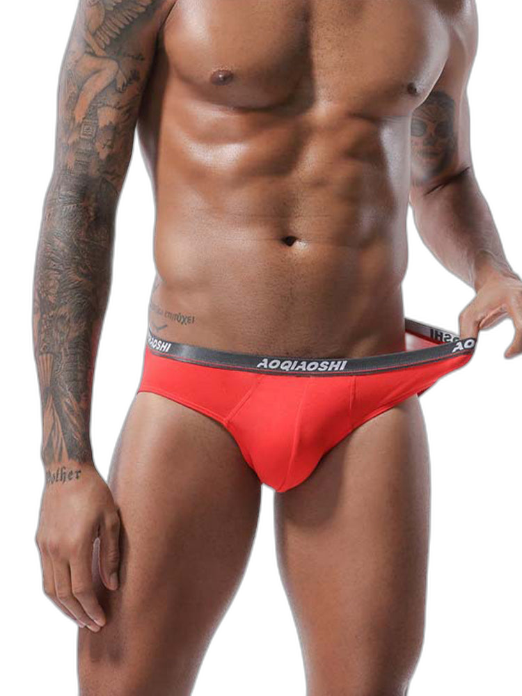 4 Pack Men’s Stylish 3D U Convex Pouch Briefs