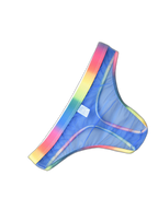 3-pack Men's Rainbow Trim Sheer Mesh Thong