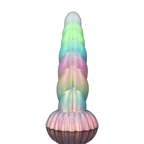 WistGlow – Fantasy Dildo – Spiral Texture & Glow-in-the-Dark Vibrating Dildo