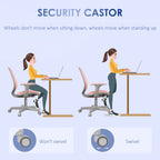 Vinsetto Office Chair, Breathable Mesh Swivel Desk Chair with Adjustable Height and  360° Swivel Security Wheels for Home Office, Study, Pink