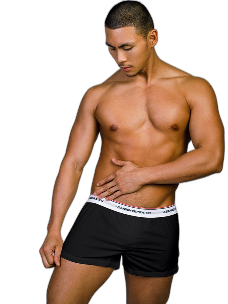Men's Trendy Mid-Rise Breathable Lined Simple Home & Casual Boxers